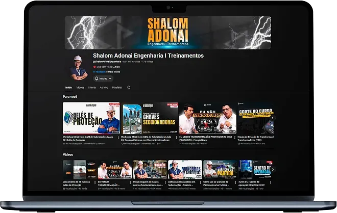 Canal da Shalom Adonai no YouTube